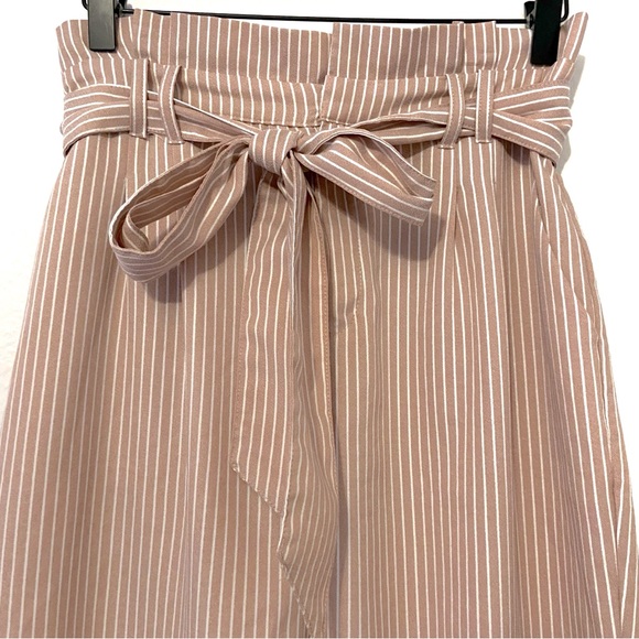 Windsor Paperbag Pants Striped Size Medium - Picture 2 of 6